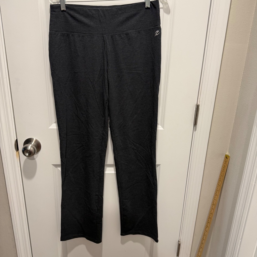 Energy Zone Womens Activewear Pants High Rise Charcoal Gray L 12-14